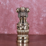 White Whale Superfine Ashoka Stambh Ashoka Pillar Idol Ashoka Pillar Statue Showpiece for Car Dashboard Home Decor Advocate Table Showpiece Corporate Gifting