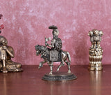White Whale Superfine Chhatrapati Shivaji Maharaj Idol Brass Shivaji Maharaj Figurine Maratha Warrior King Statue Shivaji Maharaj Statue with Horse for Decor
