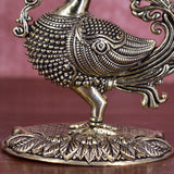 White Whale Superfine Peacock Brass Showpiece Idol Figurine Sculpture for Birthday Gift Table Home Decoration