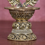 White Whale Superfine Brass Oil Lamp Deeplaxmi Dia | Lakshmi Laxmi Diya for Puja