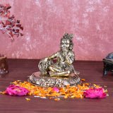 White Whale Superfine Little Krishna Idol India Hind Hindu God Brass Sculpture Makhan Krishna Statue Decor Gift