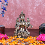 White Whale Superfine Tara Buddha Idol Tibetan Buddhism Yin Kwan Goddess Buddhist StatueTara Mata Brass Sculpture