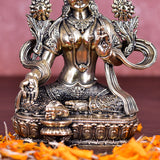 White Whale Superfine Tara Buddha Idol Tibetan Buddhism Yin Kwan Goddess Buddhist StatueTara Mata Brass Sculpture
