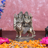 White Whale Superfine Chamunda MATA Brass Statue Religious Strength Sculpture Idol