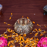 White Whale Superfine Brass  Lord Tirupati Balaji Lord Venkateshwara Feet with sangu chakara Namam  Feet Charan Paduka 