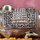 White Whale Superfine Little Brass Shiva Nandi Statue | Murti for Home Decoration | Office Décor
