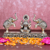 White Whale Superfine Goddess Gajalakshmi Brass Superfine Intricate Idol Gaj Lakshmi Elephant Idol Goddess Maha Laxmi Gajlaxmi Sitting Statue for Home Decor Puja Mandir Temple