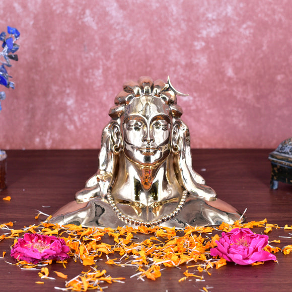 White Whale Superfine Lord Adiyogi Shiva Statue Idol for Mahadev Murti | Car Dashboard | Pooja & Gift | Home Decor | Office | Table Decor