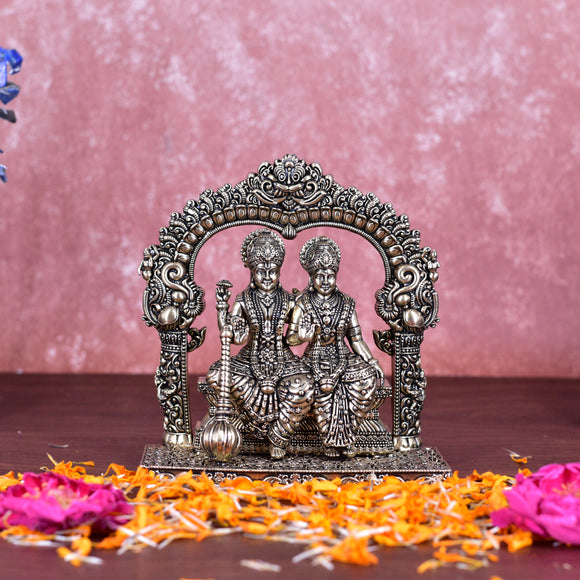 White Whale Superfine Lord Vishnu with Lakshmi Rest Upon Shesha Naag Brass Statue Religious Strength Sculpture Idol