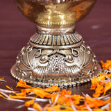 White Whale Superfine Tirupatibalaji and Goddess Lakshmi Diya Oil Lamp for Diwali Pooja Gift Decoration Showpiec