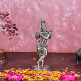 White Whale Superfine Brass Hindu God Lord Krishna Bhagwan Lord Krishna Idol Statue Murti