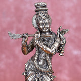 White Whale Superfine Brass Hindu God Lord Krishna Bhagwan Lord Krishna Idol Statue Murti