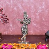 White Whale Superfine Brass Hindu God Lord Krishna Bhagwan Lord Krishna Idol Statue Murti