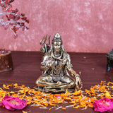 White Whale Superfine Brass Lord Shiva Statue shiv Idol Home Decor Figurine