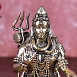 White Whale Superfine Brass Lord Shiva Statue shiv Idol Home Decor Figurine