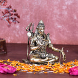 White Whale Superfine Brass Lord Shiva Statue shiv Idol Home Decor Figurine