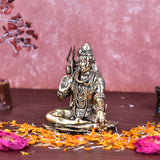 White Whale Superfine Brass Lord Shiva Statue shiv Idol Home Decor Figurine
