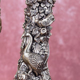 White Whale Superfine Radha Krishna Brass Jhula Statue Religious Sculpture Idol