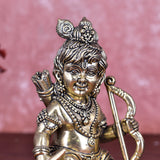 White Whale Superfine Ram Lalla Brass Statue Lord bal ram ji with dhanush home decor & gifts
