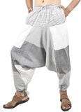 Whitewhale Men Women Cotton Summer Loose Baggy Hippie Boho Gypsy Harem Pants