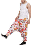 Whitewhale Men's Cotton Solid Harem Pants Yoga Trousers Hippie Pant