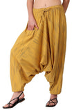 Whitewhale Mens Women Cotton Stripe Aladdin Loose Baggy Boho Hippie Harem Pants