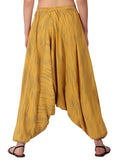 Whitewhale Mens Women Cotton Stripe Aladdin Loose Baggy Boho Hippie Harem Pants