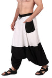 Whitewhale Men Women Cotton Summer Loose Baggy Hippie Boho Gypsy Harem Pants