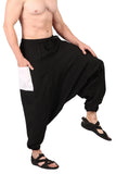 Whitewhale Men Women Cotton Summer Loose Baggy Hippie Boho Gypsy Harem Pants
