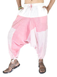 Whitewhale Men Women Cotton Summer Loose Baggy Hippie Boho Gypsy Harem Pants