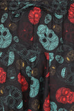 Whitewhale Mens Cotton Skull Printed Harem Pants Pockets Yoga Trousers Hippie