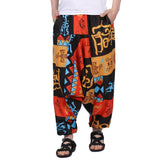 Whitewhale Men's Cotton Solid Harem Pants Yoga Trousers Hippie Pant