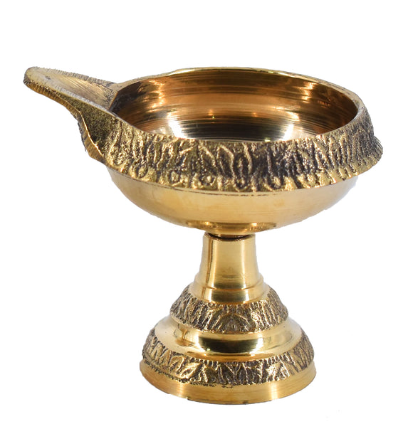 White Whale Diya for Pooja Made of Pure Brass - Kuber Diya Diwali Decoration