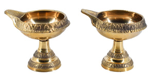 White Whale Diya for Pooja Made of Pure Brass - Kuber Diya Diwali Decoration