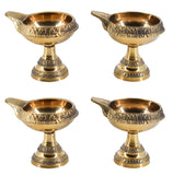 White Whale Diya for Pooja Made of Pure Brass - Kuber Diya Diwali Decoration