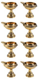 White Whale Diya for Pooja Made of Pure Brass - Kuber Diya Diwali Decoration