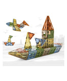 White Whale Diamond Shaped Magnetic Tiles - 28 Pieces Assorted Colors.