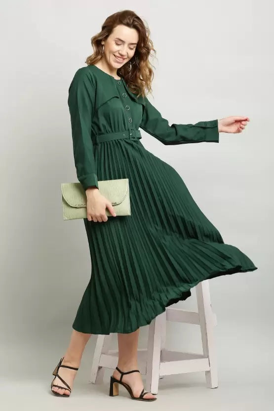 WhiteWhale Dresses for Women Regular Women's  Fit and Flare Dress