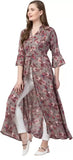 WhiteWhale Dresses for Women Regular Women's  Fit and Flare Front Slit Dress