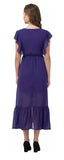 WhiteWhale Dresses for Women Regular Women's  Fit and Flare Floral Solid Georgette Dress.