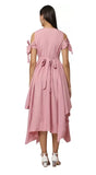 WhiteWhale Dresses for Women Regular Women's  Fit and Flare Floral Solid Dress.