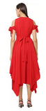 WhiteWhale Dresses for Women Regular Women's  Fit and Flare Floral Solid Dress.