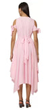 WhiteWhale Dresses for Women Regular Women's  Fit and Flare Floral Solid Dress.