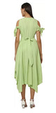WhiteWhale Dresses for Women Regular Women's  Fit and Flare Floral Solid Dress.