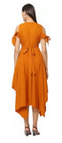 WhiteWhale Dresses for Women Regular Women's  Fit and Flare Floral Solid Dress.