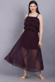 WhiteWhale Dresses for Women Regular Women's Causual Stylish Shoulder Strap Dress.