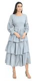 Whitewhale Women's A-Line Western Dress Fit & Flare Calf Length Dress for Girls Stylish Design for Ladies