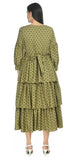 Whitewhale Women's A-Line Western Dress Fit & Flare Calf Length Dress for Girls Stylish Design for Ladies