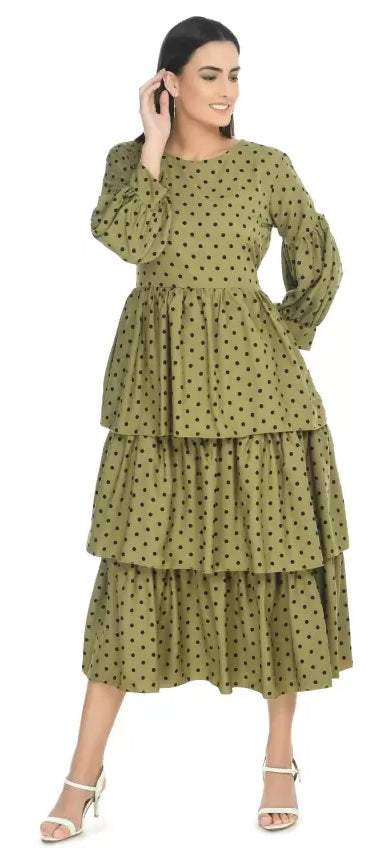 Whitewhale Women's A-Line Western Dress Fit & Flare Calf Length Dress whitewhale Whitewhale Women's A-Line Western Dress Fit & Flare Calf Length Dress whitewhale