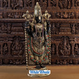 White Whale Brass Satyarupine Tirupati Balaji (Truth of the Universe- Lord Vishnu)